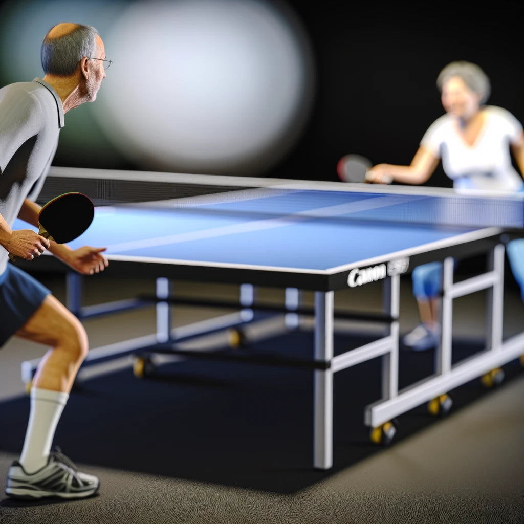 An image of a man and woman playing ping pong to improve memory.