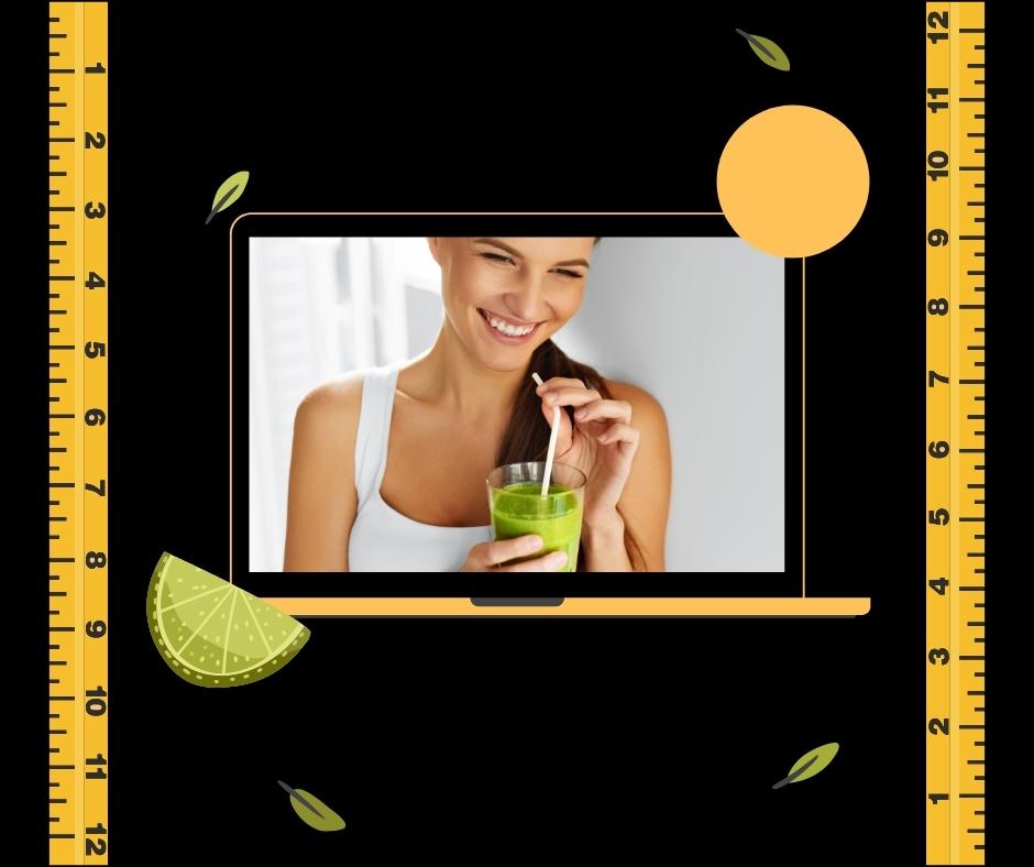 An image of a female preparing to drink a green smoothie with text that reads Care4 Nutrition. Weight loss healthy eating. Online Motivation, best diet plans, Wellness programs with Care4 Nutrition. Get in touch with the best dietitian. 