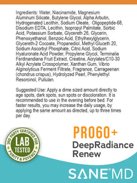 PRO60+ DeepRadiance Renew | SANE MD | Dark Spot Remover - SANE:MD