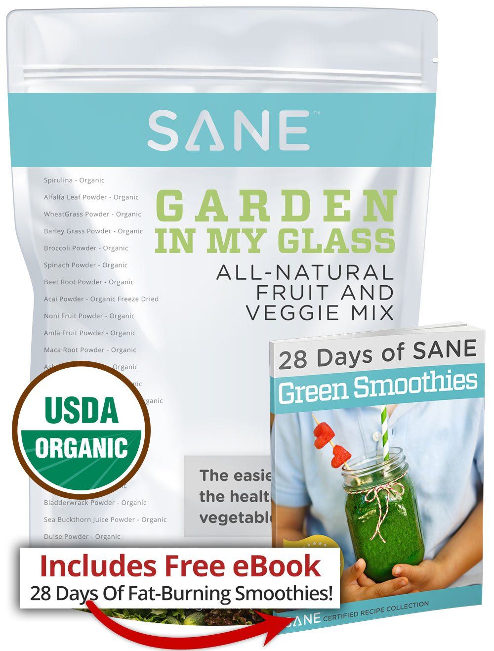 SANE Garden in My Glass (30 servings) - Bag With Smoothie eBook